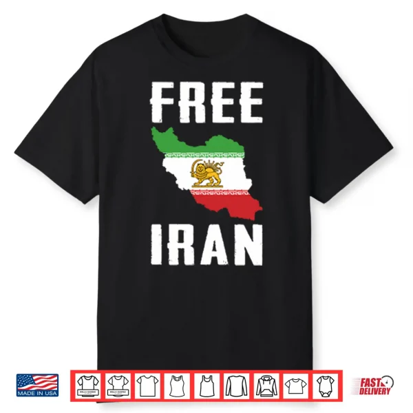 Free Iran Lion Symbol Shirt