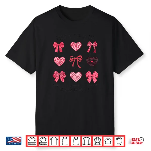 Fruit of The Spirit Christian Hearts Valentines Day Shirt