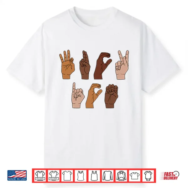 Fuck ICE Hand Sign Language Shirt