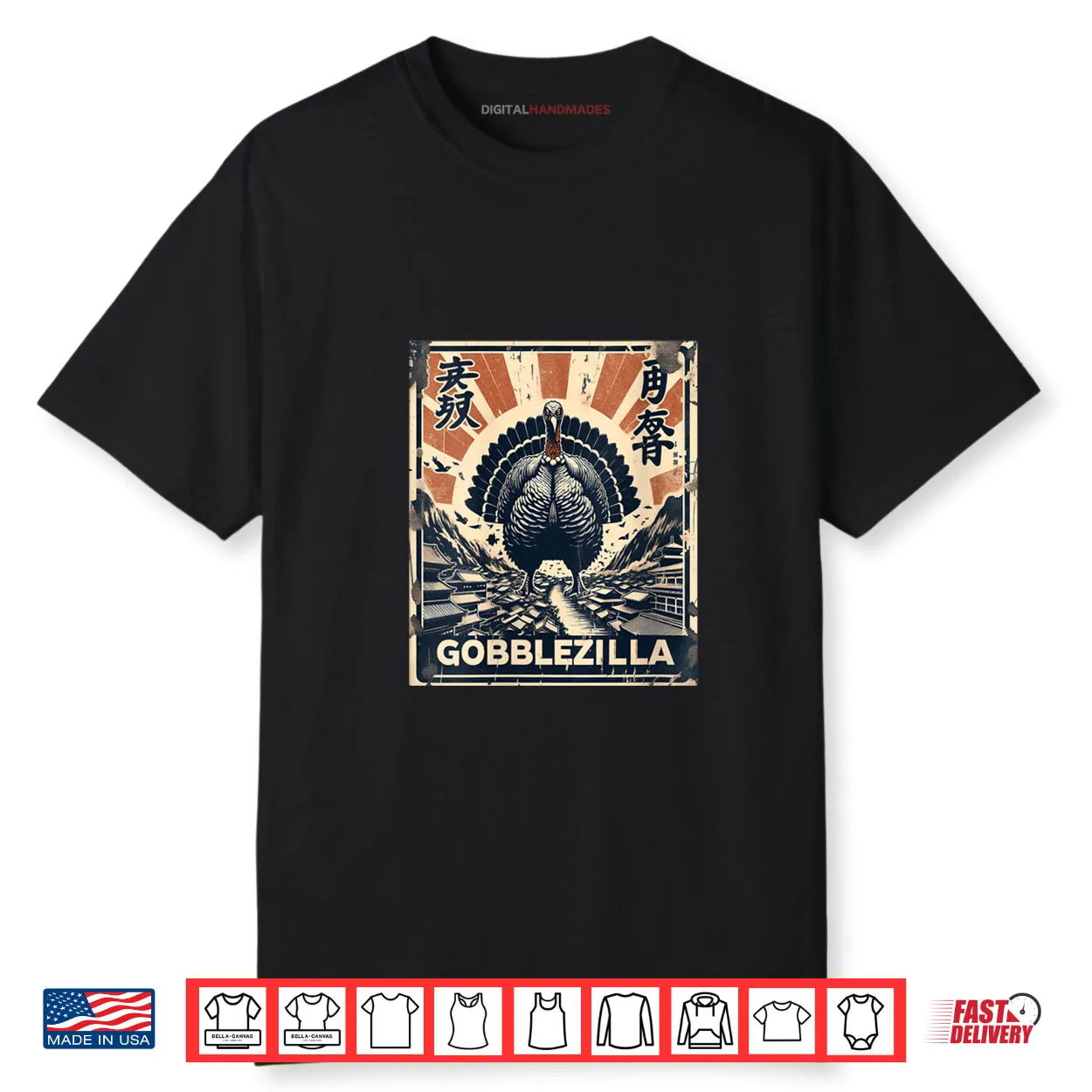 Gobblezilla Turkey Day Thanksgiving Monster Shirt Gobblezilla Turkey Day Thanksgiving Monster Shirt