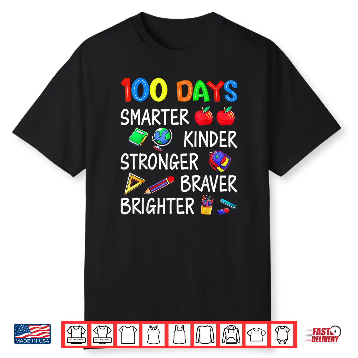 Happy 100 Days of School 100th Day of School Kids Boys Girls Shirt Happy 100 Days of School 100th Day of School Kids Boys Girls Shirt
