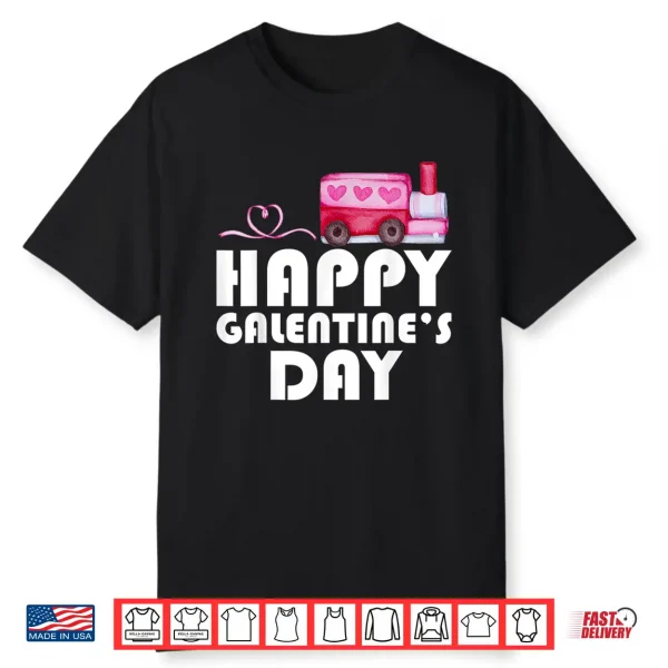 Happy Galentines Day Cute Heart Funny Girl Galentine Gang Shirt