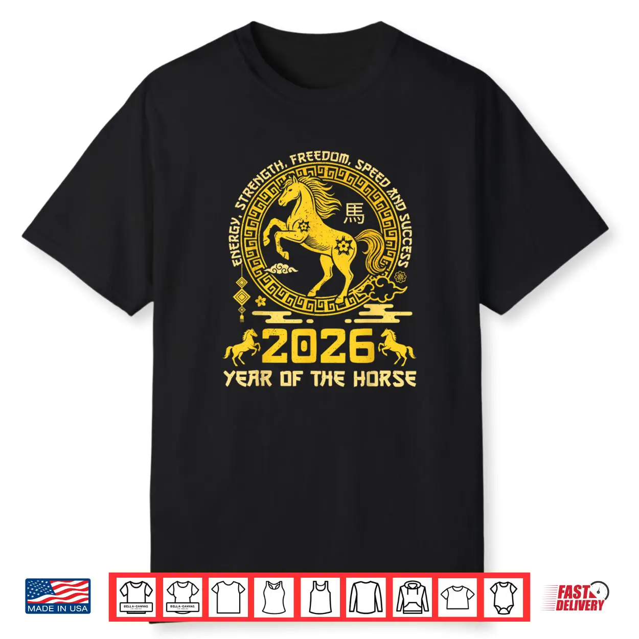 Happy Lunar Chinese New Year of The Horse 2026 Shirt Happy Lunar Chinese New Year of The Horse 2026 Shirt
