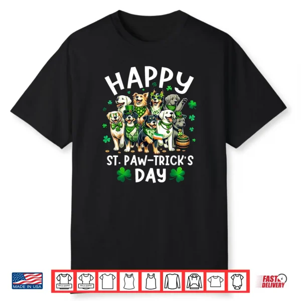 Happy Saint Patrick’s Day Dog Puppy Lover for kids boys girl Shirt