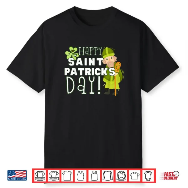 Happy St Patrick’s Day Catholic Saint Ireland Girl Boy Kid Shirt