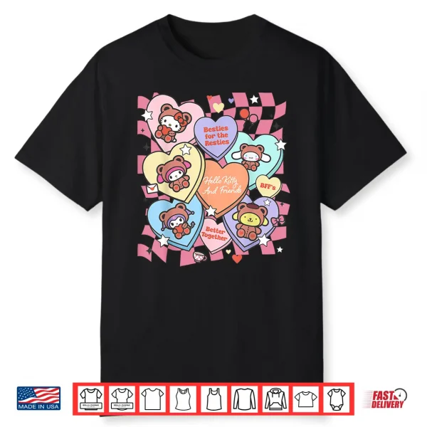 Hello Kitty Valentine’s Day Besties for The Resties BFFs Shirt