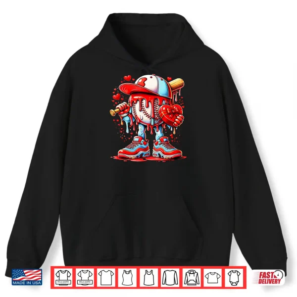 Hoodie Baseball Drip Icecream Apparel Youth Boy Valentine Shirt