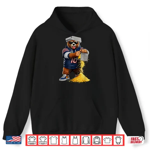Hoodie Bear with Cheese Grater Hat and Sunglasses Shirt 3