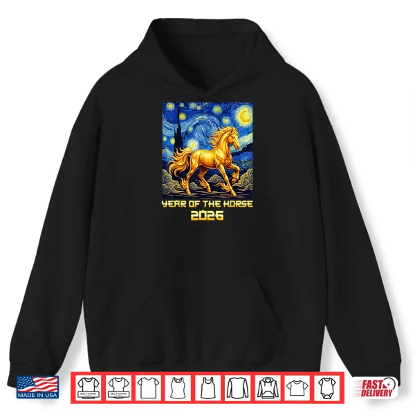 Hoodie Chinese New Year 2026 Year of The Horse Lunar New Year 2026 Shirt
