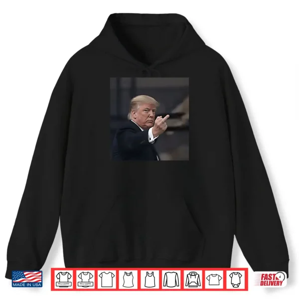 Hoodie Donald Trump Middle Finger Shirt