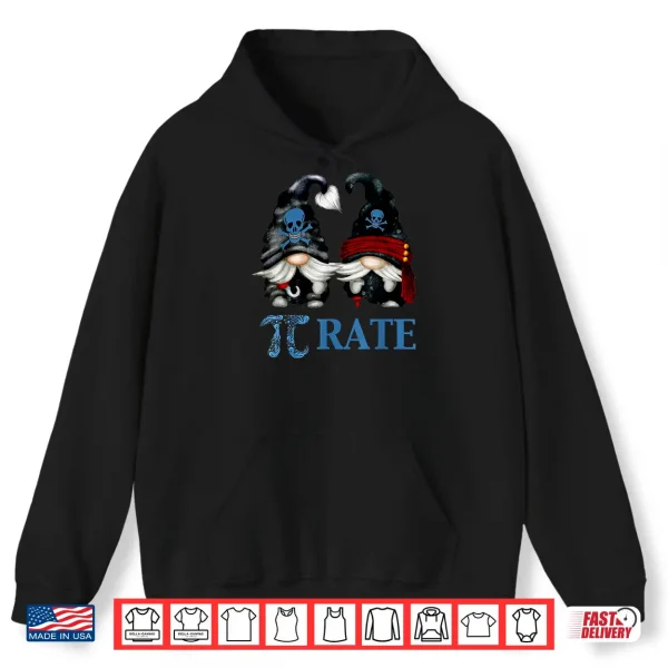 Hoodie Funny Octopus Pi Day Symbol For Math Teacher Pirate Gnome Shirt