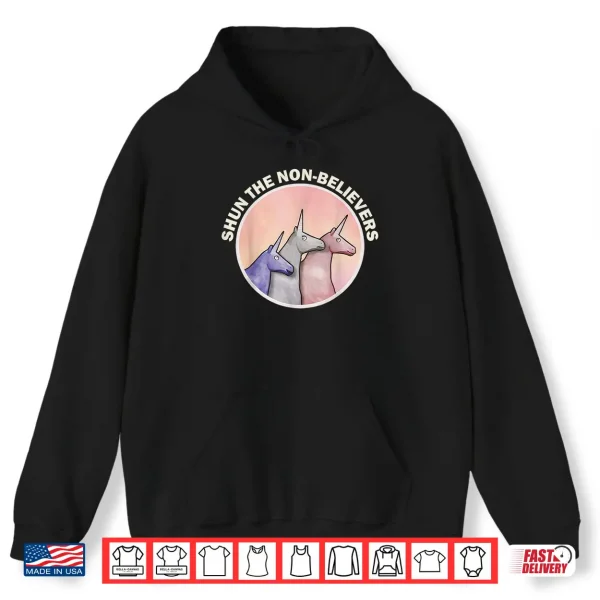 Hoodie Funny Shun The Non Believers Unicorn Candy Shirt 2