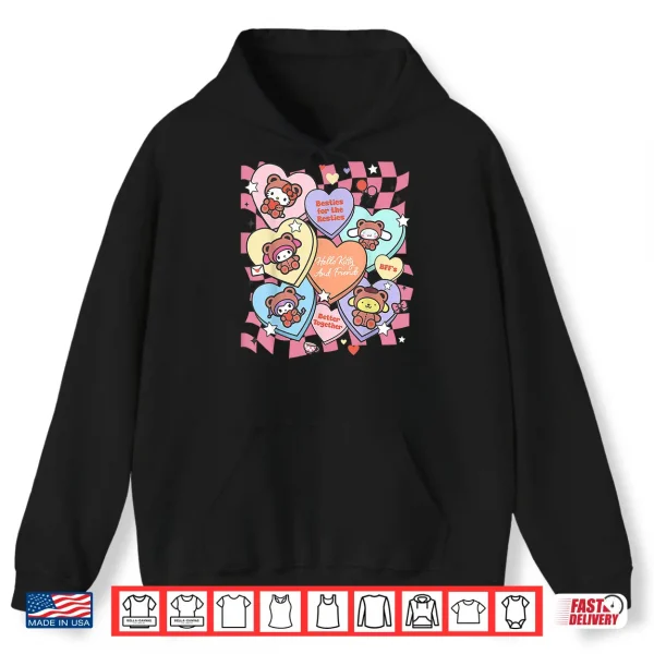 Hoodie Hello Kitty Valentines Day Besties for The Resties BFFs Shirt
