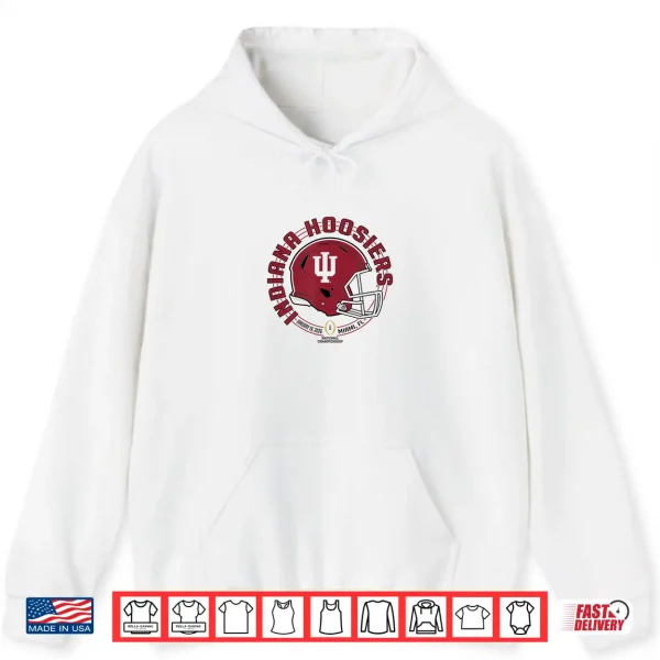 Hoodie Indiana Hoosiers CFP National Championship 2026 Blitz White Shirt