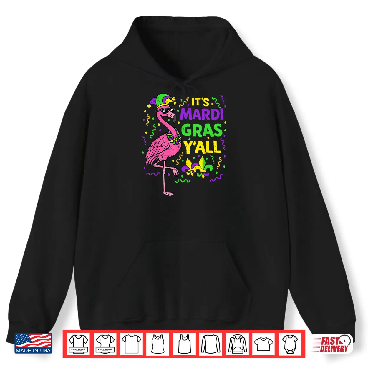 Its Mardi Gras Yall Flamingo Carnival Festival Shirt Its Mardi Gras Yall Flamingo Carnival Festival Shirt