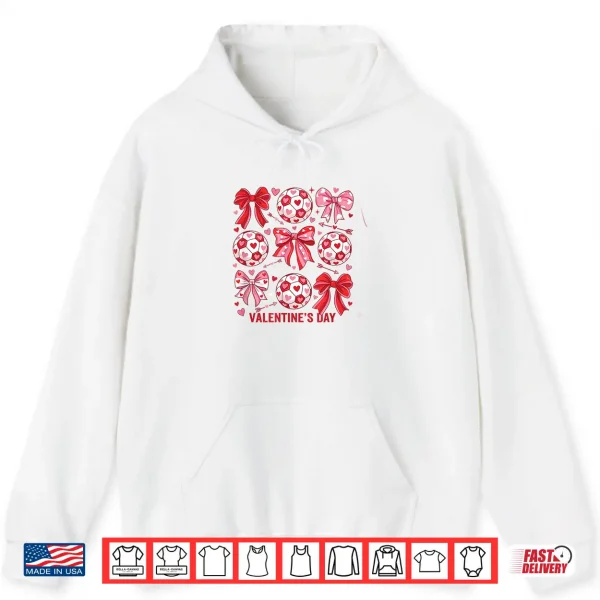 Hoodie Love Soccer WomenS Football ValentineS Day Design Shirt