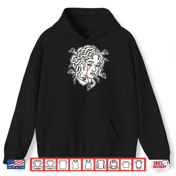 Hoodie Medusa Head Tattoo Flash Shirt