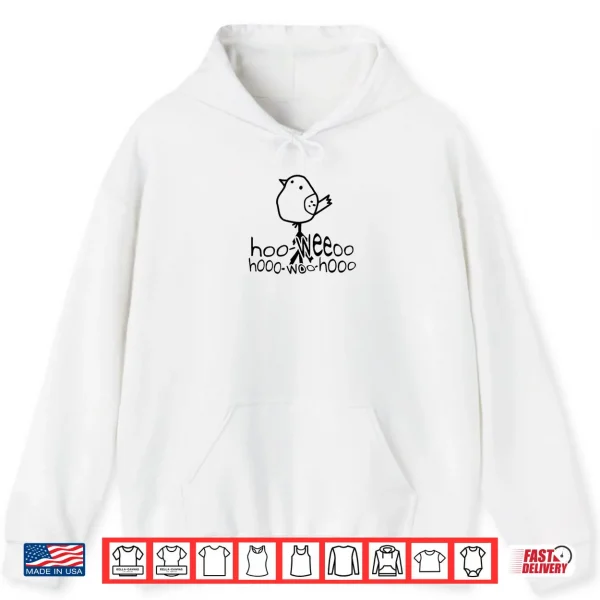 Hoodie Minimalist Line Art Birdsong Morning Dove Doodle Shirt