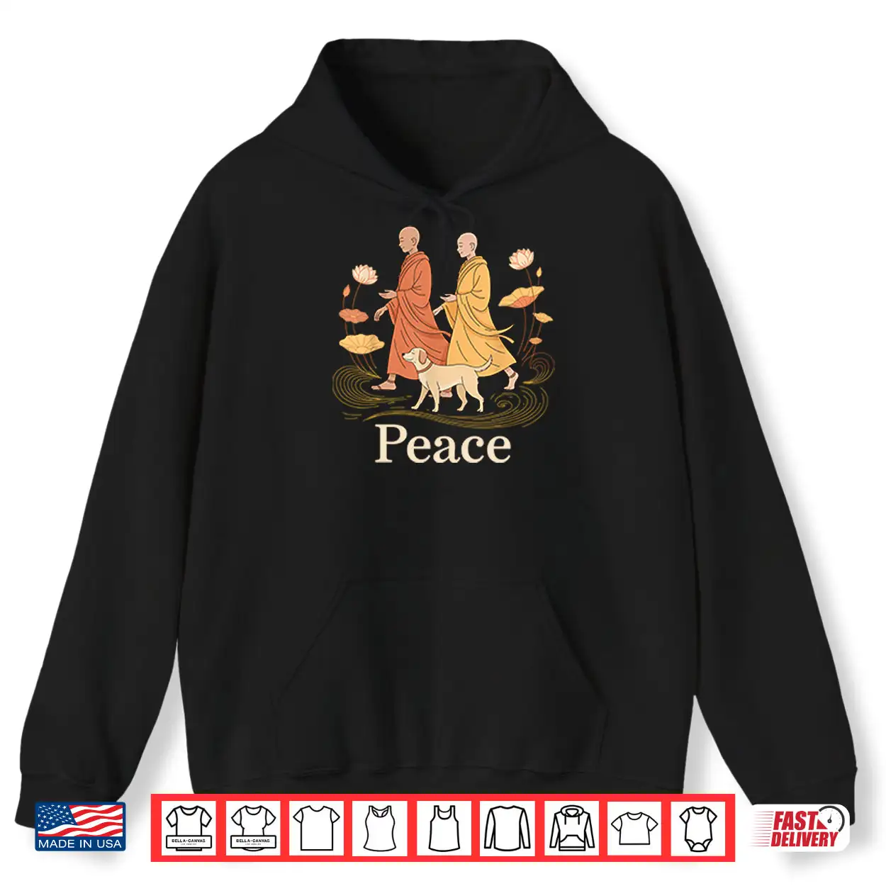 Peace Walking Buddhist Monks Shirt Peace Walking Buddhist Monks Shirt