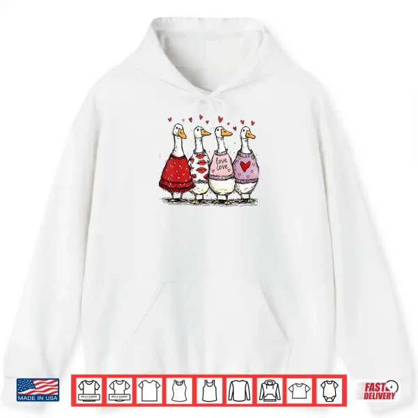Hoodie Silly Goose Valentine Trendy Valentines Day Shirt
