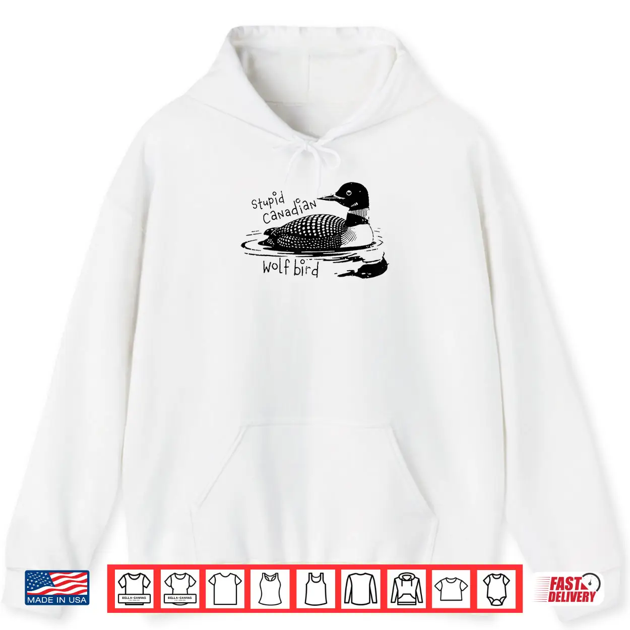 Stupid Canadian Wolf Bird Sarcastic Animal LGBT Gay Pride Shirt Stupid Canadian Wolf Bird Sarcastic Animal LGBT Gay Pride Shirt