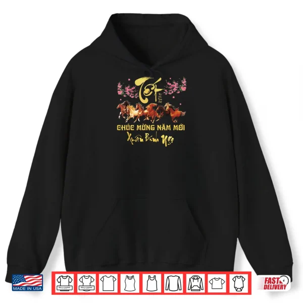 TET 2026 Chuc Mung NAM Moi Horse Vietnamese Lunar New Year Shirt 2 Hoodie TET 2026 Chuc Mung NAM Moi Horse Vietnamese Lunar New Year Shirt