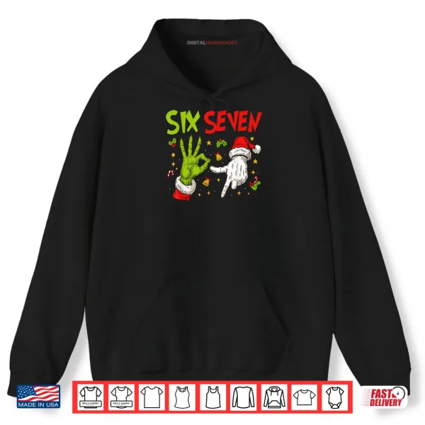 Trending Six Seven Meme Christmas 67 Xmas Shirt 2 Hoodie Trending Six Seven Meme Christmas 67 Xmas Shirt