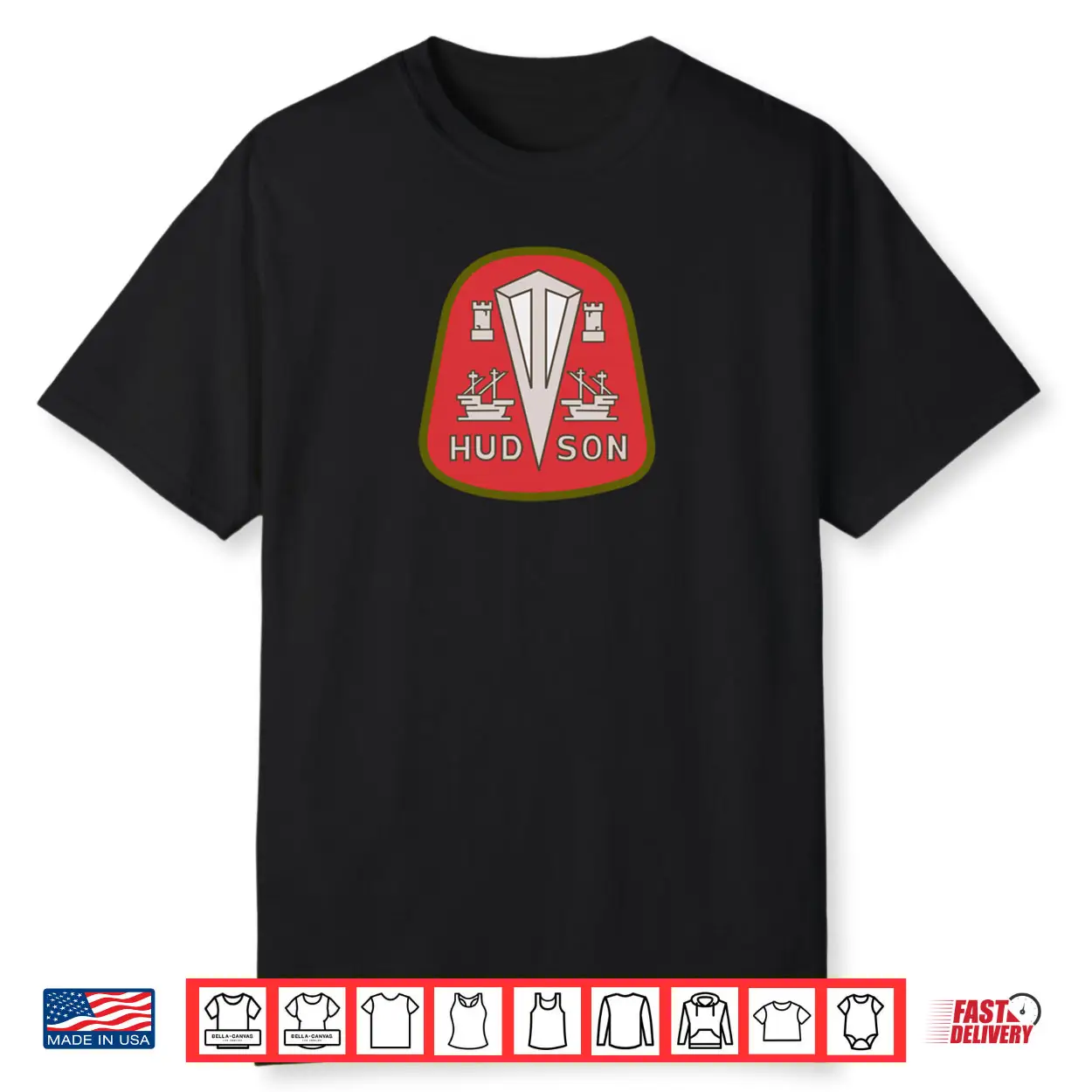 Hudson Motor Car Vintage Auto Company Logo Symbol Badge Shirt Hudson Motor Car Vintage Auto Company Logo Symbol Badge Shirt