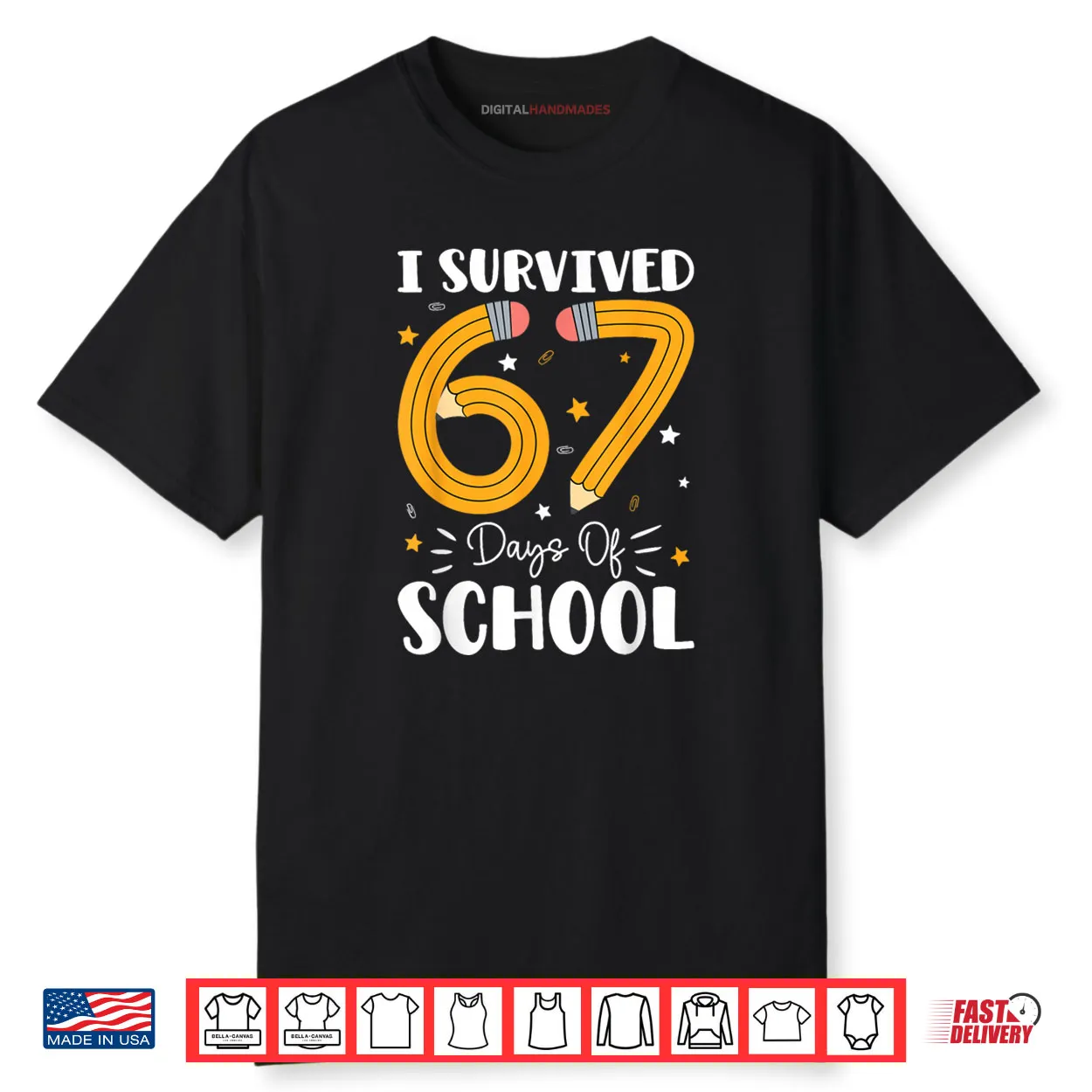 I Survived 67 Days of School Funny 67 Teachers Students Meme Shirt I Survived 67 Days of School Funny 67 Teachers Students Meme Shirt