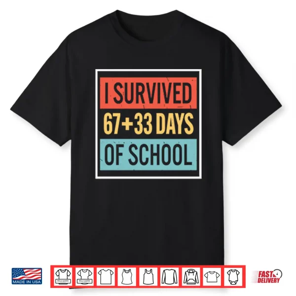 I Survived 6733 Days Of School Shirt