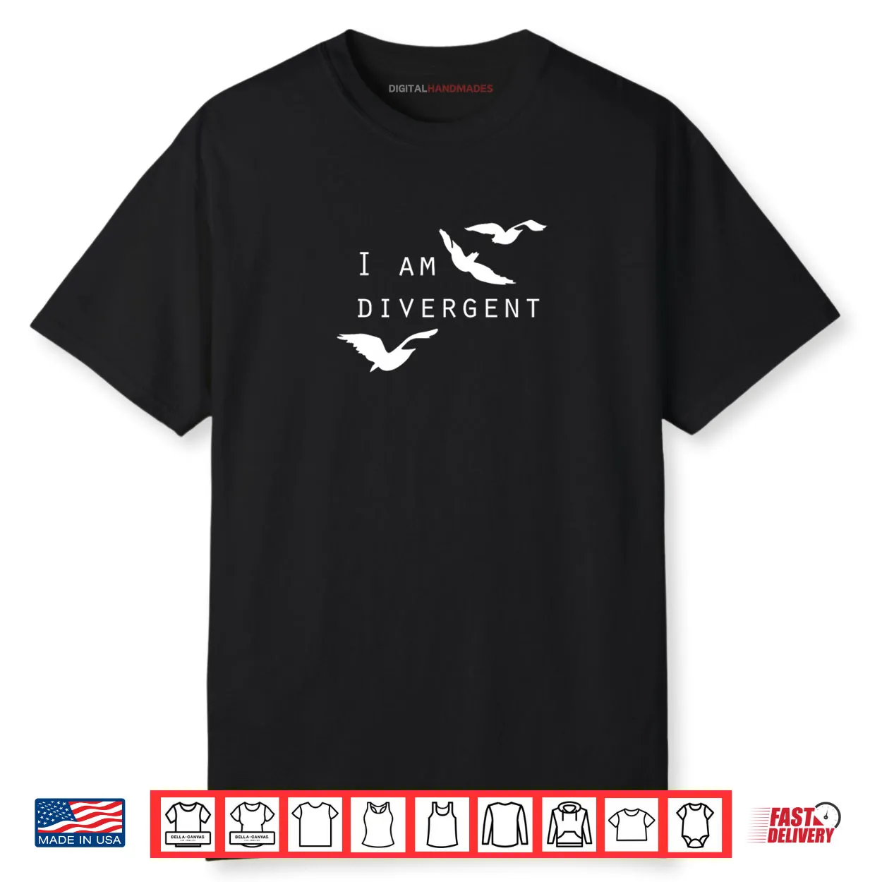 I am Divergent Fantasy Book Lover Shirt I am Divergent Fantasy Book Lover Shirt