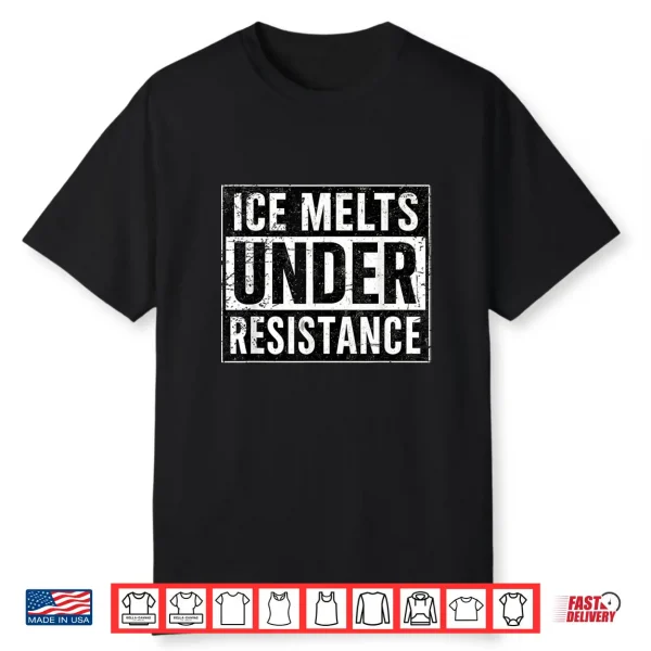 Ice Bold Statement Protest Distressed Graphic Shirt Shirt