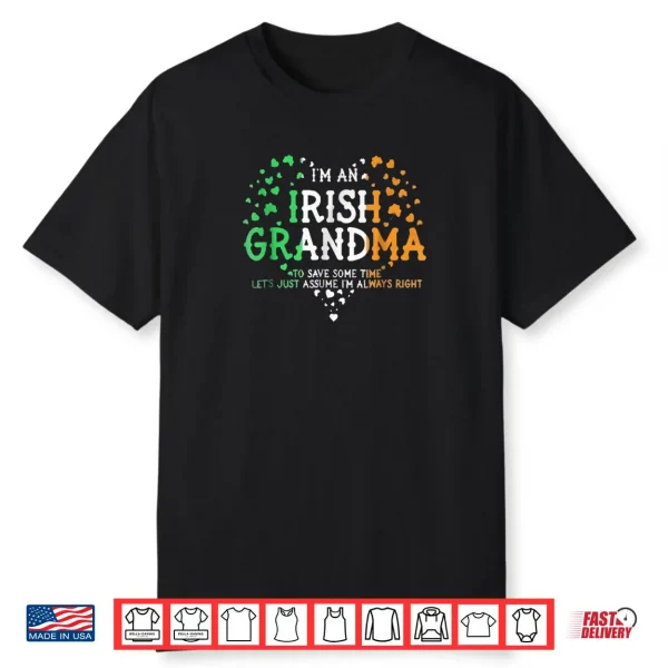 I’m An Irish Grandma Tshirt Gifts For Saint Patrick’s Day