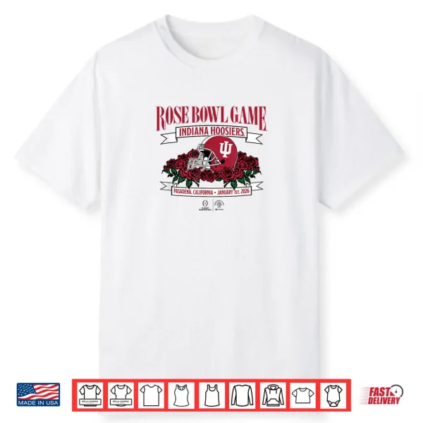 Indiana Hoosiers 2025 College Football Playoff Rose Bowl Shirt