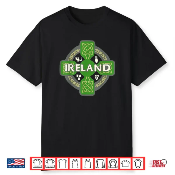 Ireland Saint Patrick’s day Celtic cross Green Shirt