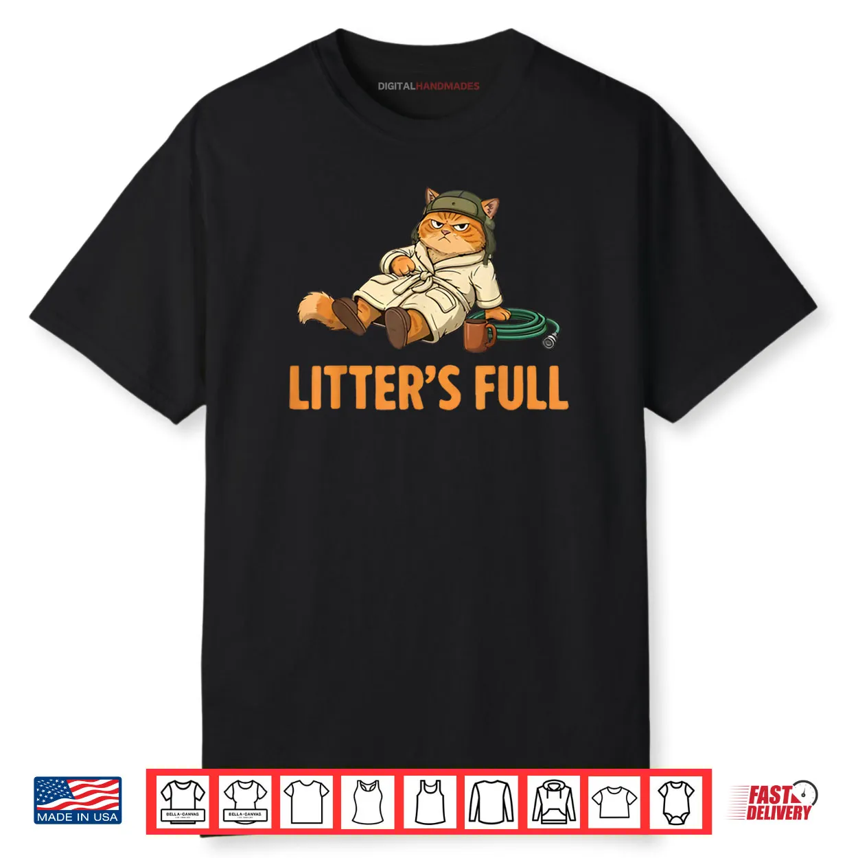 Litter’s Full Cat Parody Tee Christmas Shirt Litter’s Full Cat Parody Tee Christmas Shirt