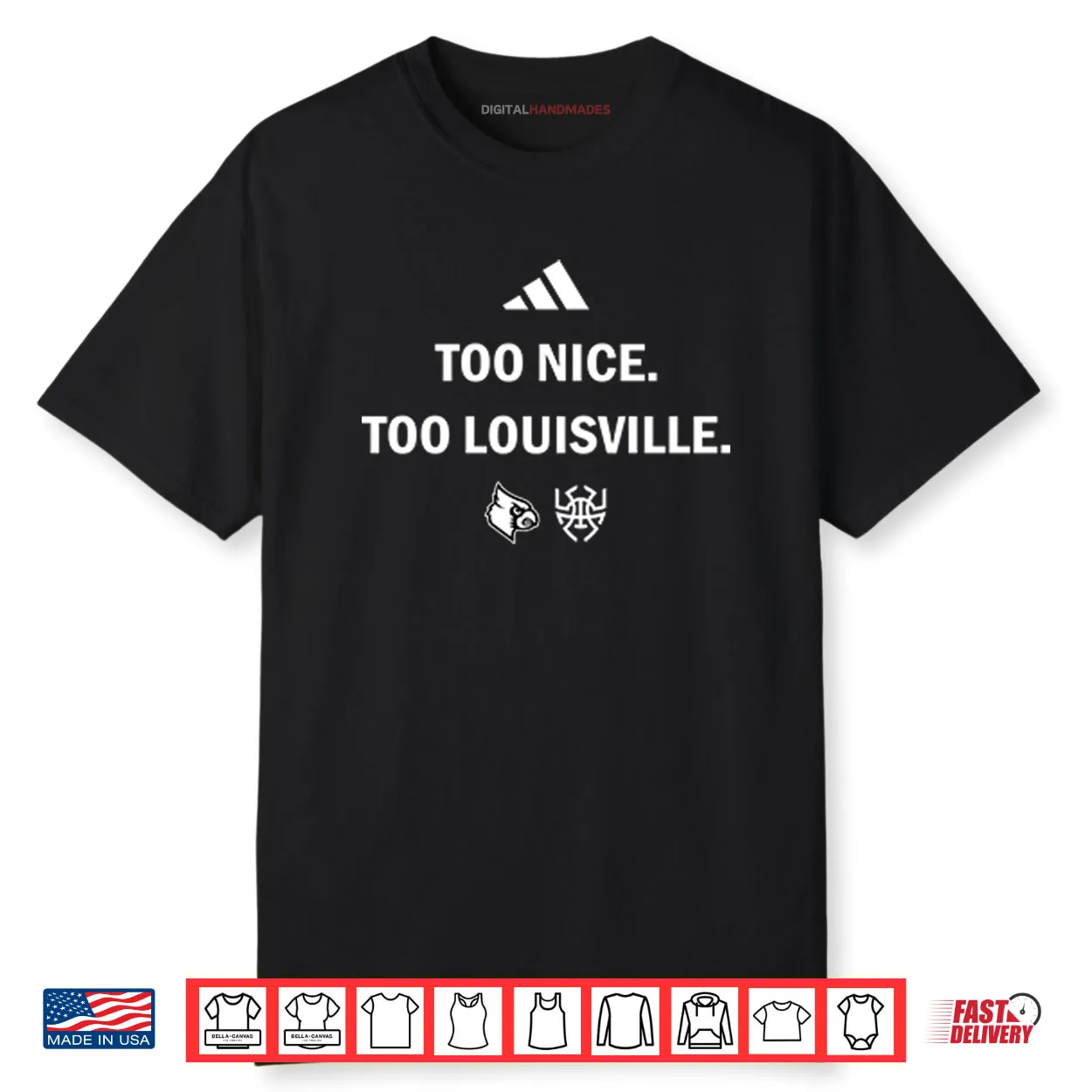 Louisville Cardinals Too Nice Too Louisville Shirt Louisville Cardinals Too Nice Too Louisville Shirt
