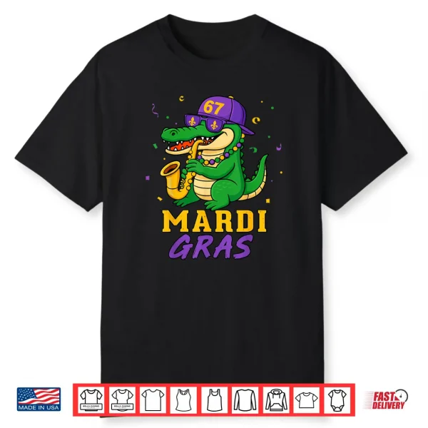 Mardi Gras Alligator New Orleans Shirt