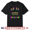 Mardi Gras Messy Bun Coquette Bead Shirt