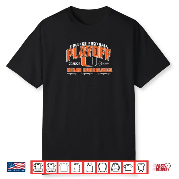 Miami Hurricanes College Football Playoff CFP 2025 26 Green Shirt