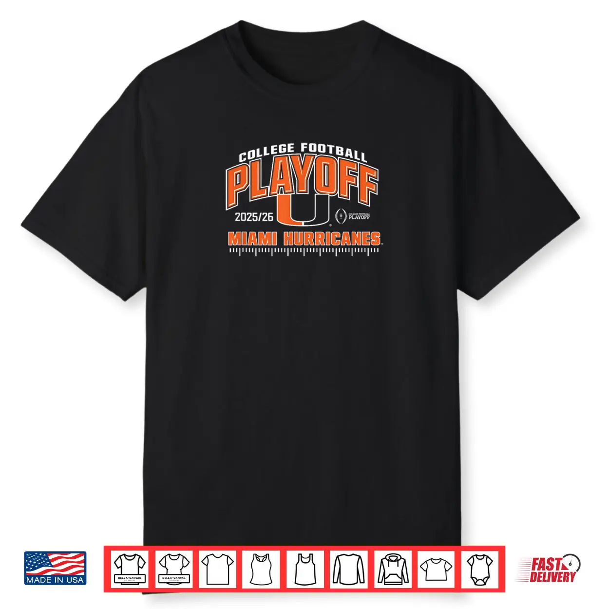 Miami Hurricanes College Football Playoff CFP 2025 26 Green Shirt Miami Hurricanes College Football Playoff CFP 2025 26 Green Shirt