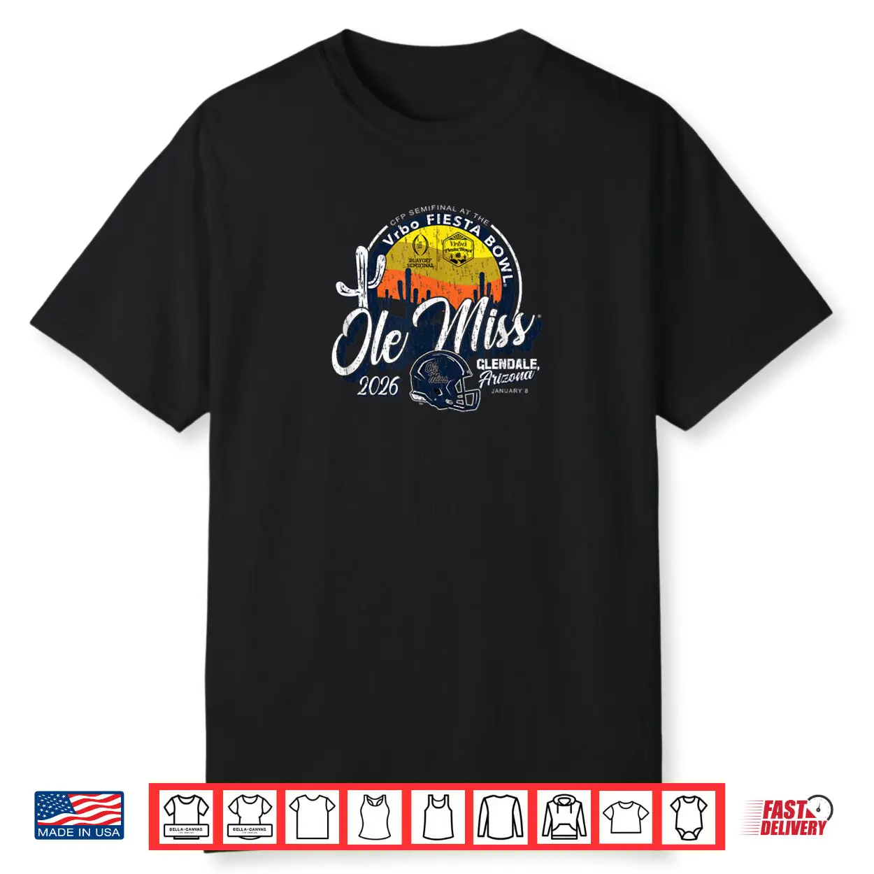 Mississippi Ole Miss Rebels Fiesta Bowl 2026 CFP Semifinal Shirt Mississippi Ole Miss Rebels Fiesta Bowl 2026 CFP Semifinal Shirt