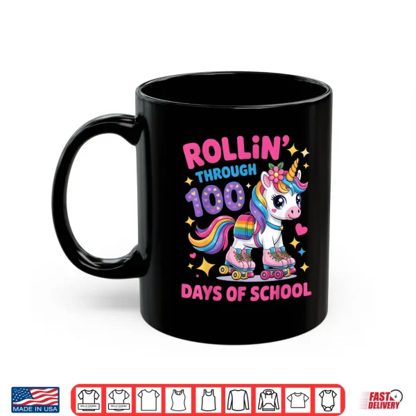 Mug 100 Days of School Unicorn 100th Day Smarter Girls Teacher Shirt