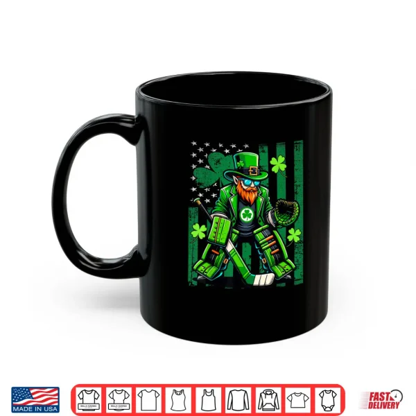 American Flag Hockey Goalie Saint Patrick's Day Shamrock Shirt 3 Mug American Flag Hockey Goalie Saint Patricks Day Shamrock Shirt