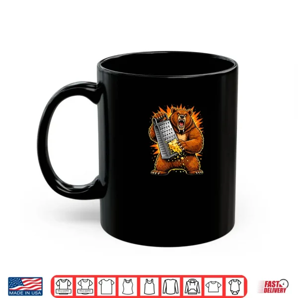 Mug Angry Bear Grating Cheese Grater Hater Shirt 1