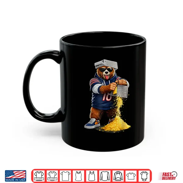 Mug Bear with Cheese Grater Hat and Sunglasses Shirt 3