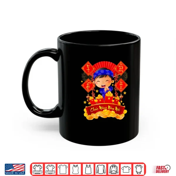 Chuc Mung NAM Moi TET Vietnamese New Year Decorations Boys Shirt 3 Mug Chuc Mung NAM Moi TET Vietnamese New Year Decorations Boys Shirt