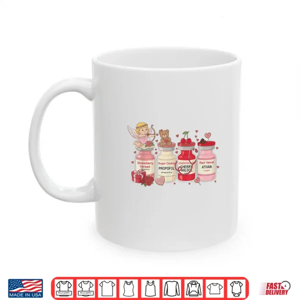 Mug Cupids Favorite Nurse Valentine Nursing Healthcare Worker Shirt