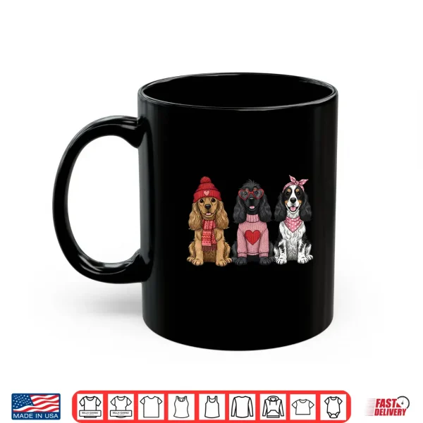 Mug Cute American Cocker Spaniel Valentine Dog Shirt