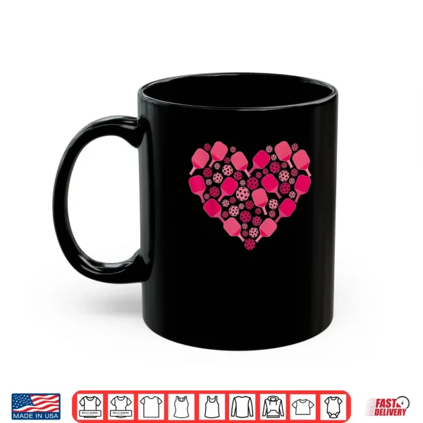 Mug Cute Pickleball Heart Valentines Day Pickleball Lover Women Shirt